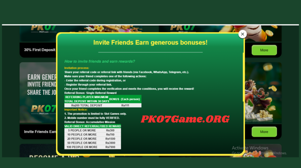 PK07 Referral Program